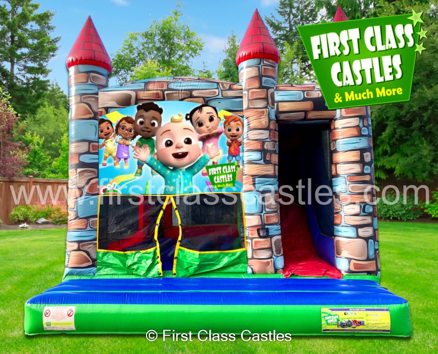 First Class Castles 3in1 Inflatable Bouncy Castle Combo