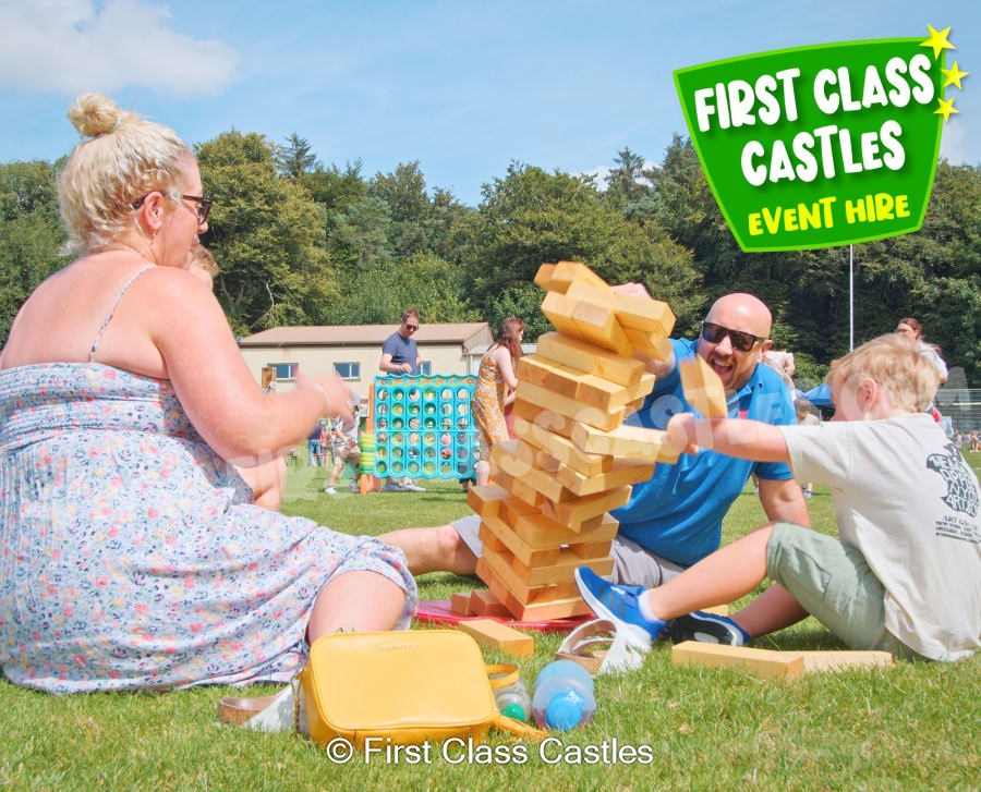 First Class Castles - Giant Jenga Tumble Tower Game Hire